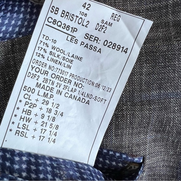 Samuelsohn Sports Blazer 42R - Picture 7 of 7